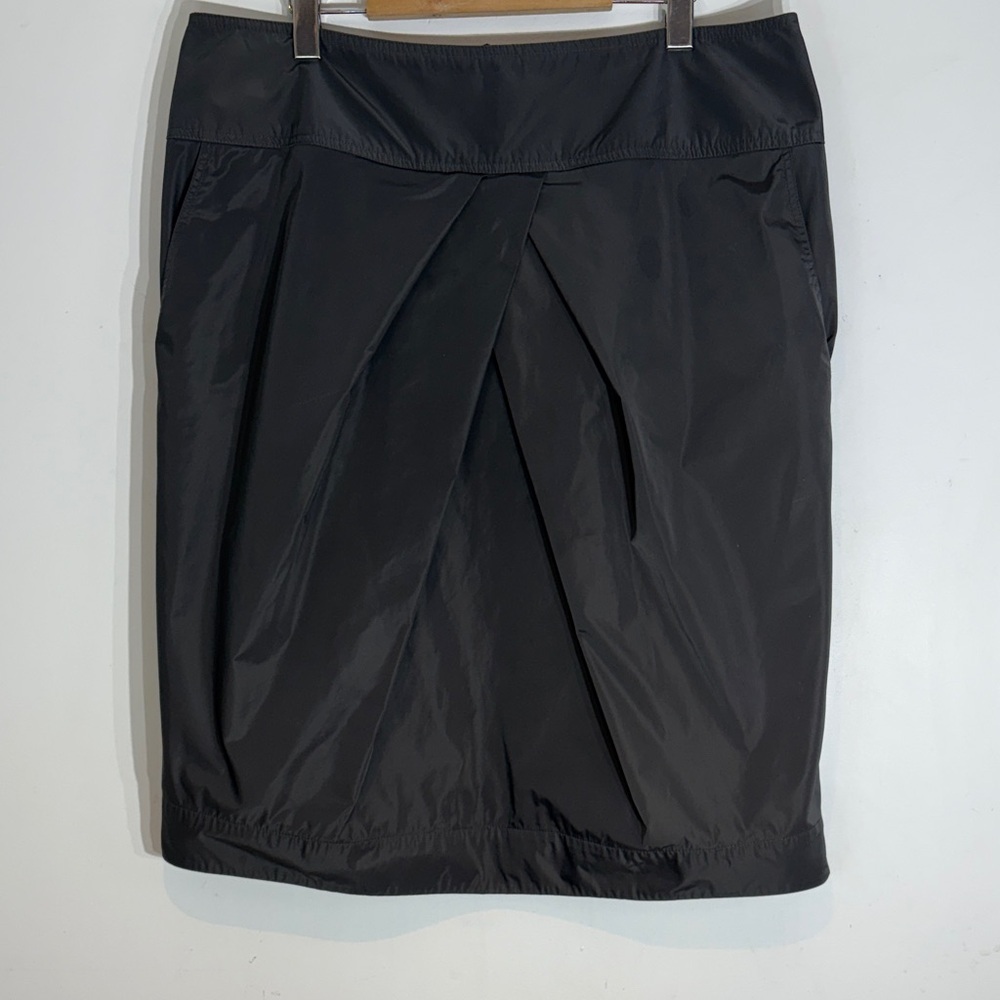 Ross Mayer Charcoal Nylon Tulip Skirt | Size 16 | Made in Canada - Picture 3 of 11